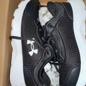 Under Armour Kids Black and White Sneakers